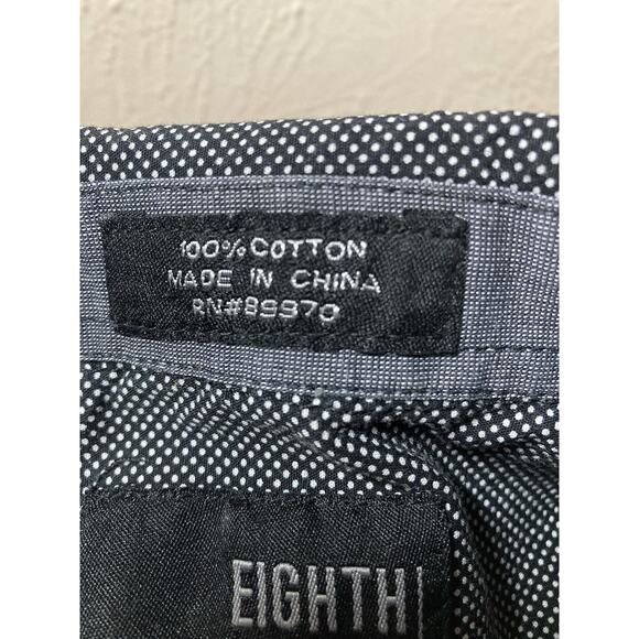 Eighth Avenue Men's Size Large Black With Dots Long Sleeve - Picture 6 of 7